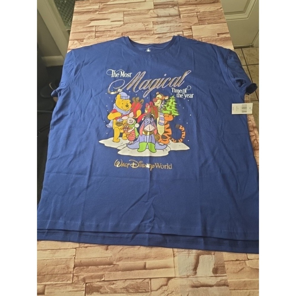 Disney Winnie the Pooh 'The Most Magical Time of Year' holiday shirt, 100%Cotton